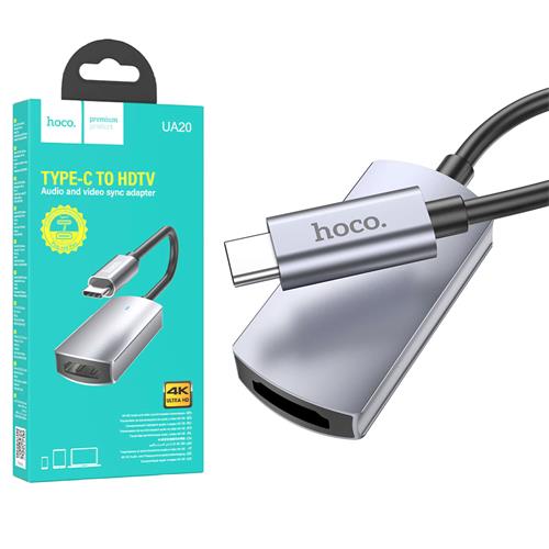 Hoco UA20 adaptador USB-C a HDMI 4K 30Hz