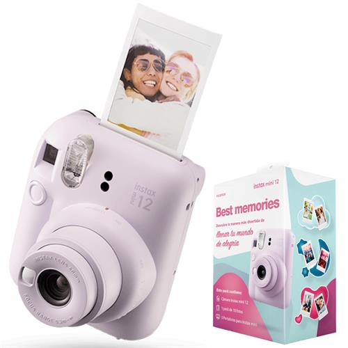 Fujifilm Instax Mini 12 Cámara Instantánea Lilac Purple + 10 Fotos y 3 Marcos