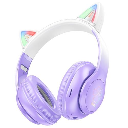 Hoco W42 Auricular Cat ears Bluetooth Purple Grape