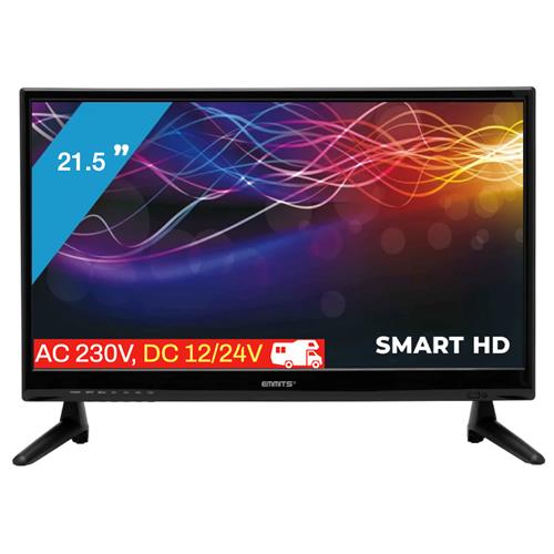 Televisor 21.5"  Emmits D-Led Dvb-T2 Smart TV Android 11 [12 Voltios]