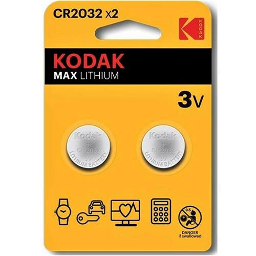 KODAK CR2032 Batería Litio ULTRA 3V 2 UNDS (30417687)