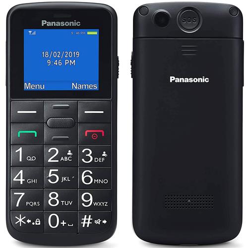 Panasonic KX-TU110 Móvil para Mayores Botón SOS 1.77" DS Negro