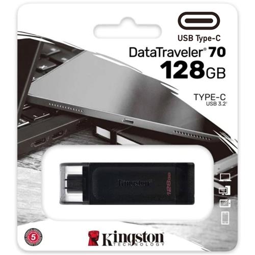 Memoria USB-C 128GB 3.2 KINGSTON DT70