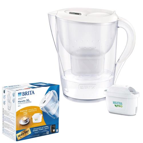 Brita Marella XL Jarra Filtrante + 1 Filtro MXPro Experto en Cal