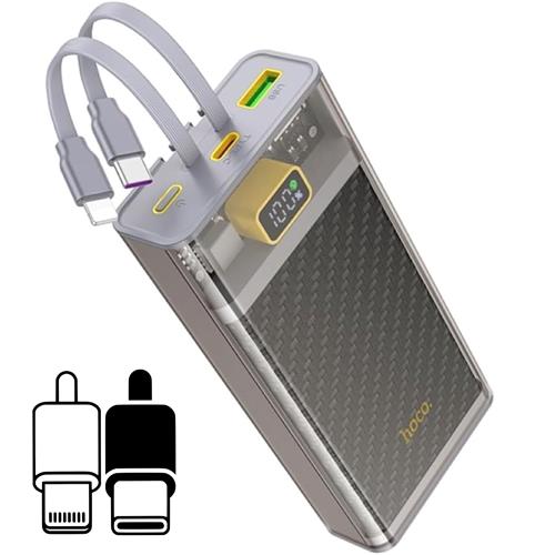 Hoco J104A Powerbank 20.000 mAH 22.5W con Cables USB-C y Lightning