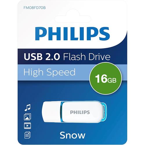 Mem. USB 16GB 2.0 Philips Snow Blue