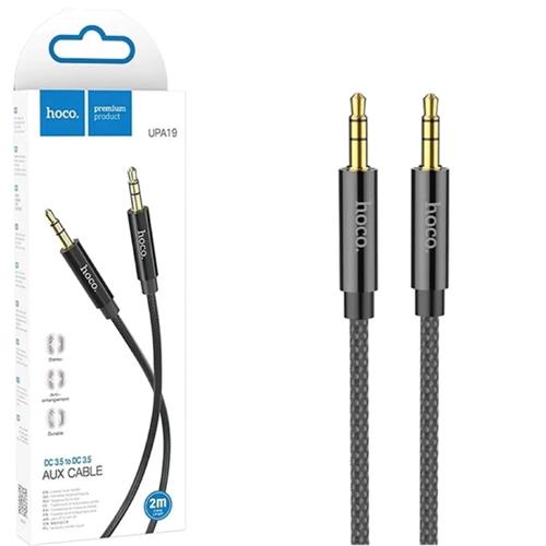 Hoco UPA19 Cable Audio Aux Jack 3.5mm a Jack 3.5mm 2 metros Negro