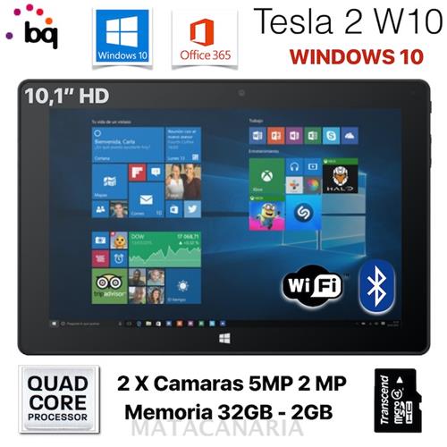 Bq Tesla 2 W10 Wifi Black/Black