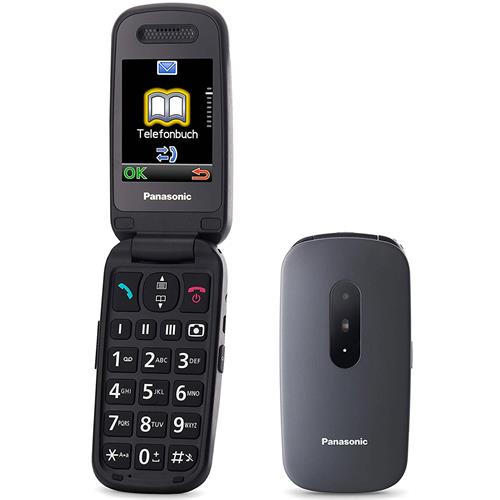 Panasonic KX-TU446 Teléfono para mayores con botón SOS Negro