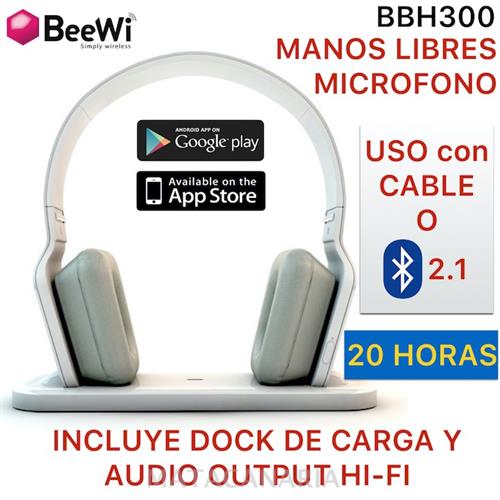 Beewi Bbh300 Auricular Bluetooth Black