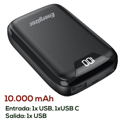 Powerbank 10.000 mAh ENERGIZER UE10042 con Pantalla