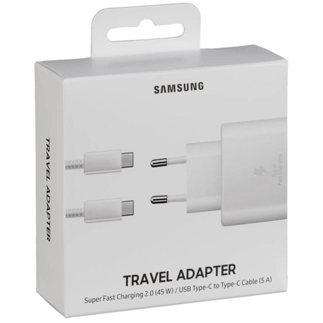 Cargadores móvil - Samsung EP-TA845 Cargador Ultra Rápido USB-C 45W Blanco  SAMSUNG, Blanco